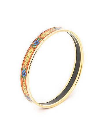 Hermes Leather Goods Enamel Bangle PM (view 1)