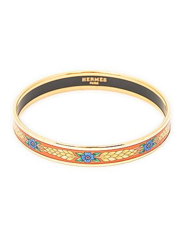 Hermes Leather Goods Enamel Bangle PM (view 2)