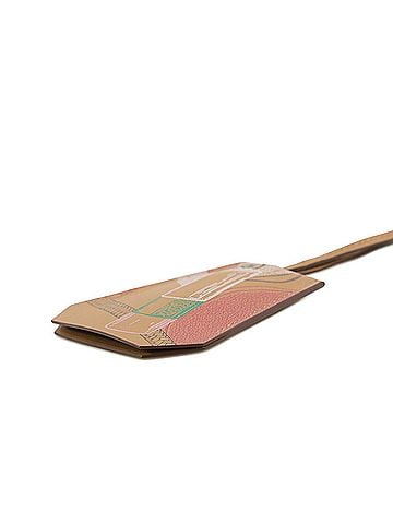 Hermès Hermes Long Necklace Clochette In &amp; Out Biscuit Swift Leather B Stamp HERMES (view 2)