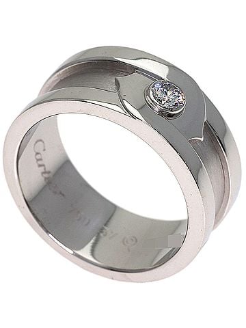 Cartier Cartier C2 Fortune Diamond Ring #57, 18K White Gold, Women's. (view 1)