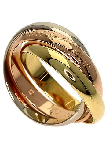 Cartier Cartier Trinity #52 Ring - 18K Yellow Gold/18K Pink White Gold Women's CARTIER (view 1)