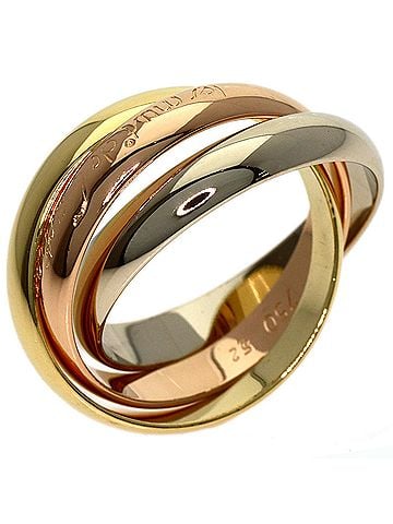 Cartier Cartier Trinity #52 Ring - 18K Yellow Gold/18K Pink White Gold Women's CARTIER (view 2)