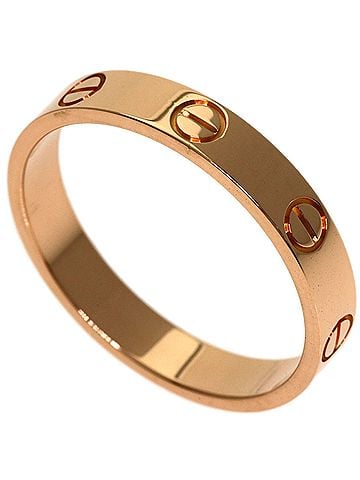Cartier Cartier Mini Love Ring #57, 18K Pink Gold, Women's Ring, CARTIER (view 1)