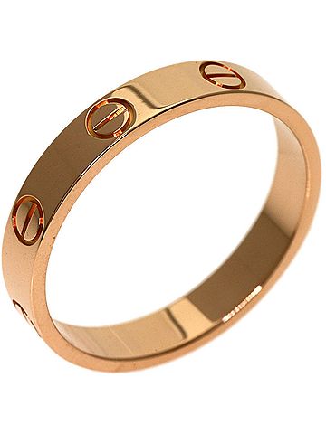 Cartier Cartier Mini Love Ring #57, 18K Pink Gold, Women's Ring, CARTIER (view 2)