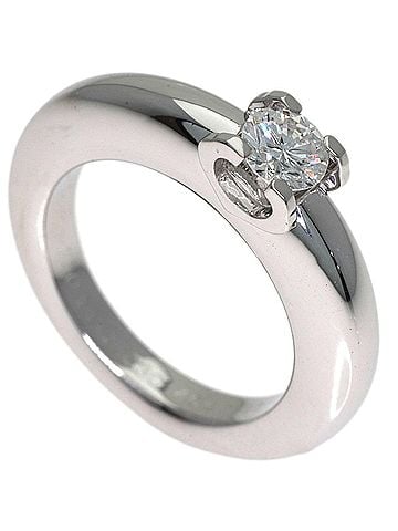 Cartier Cartier C de Diamond Ring #45 18K White Gold Women's CARTIER (view 1)