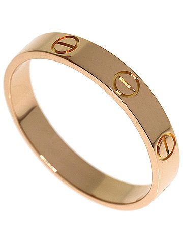 Cartier Cartier Mini Love Ring #58, 18K Pink Gold, Women's Ring, CARTIER (view 1)