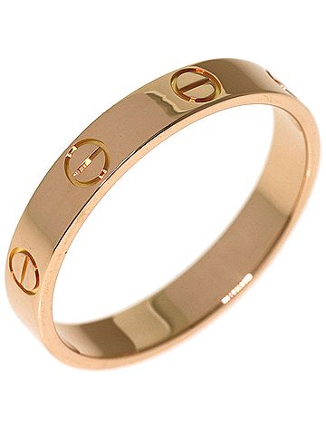 Cartier Cartier Mini Love Ring #58, 18K Pink Gold, Women's Ring, CARTIER (view 2)