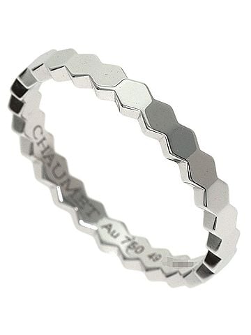Chaumet Chaumet Be My Love Honeycomb #49 Ring, 18K White Gold, Women's (view 1)