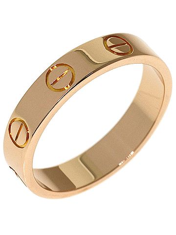 Cartier Cartier Mini Love Ring #48, 18K Pink Gold, Women's Ring, CARTIER (view 2)