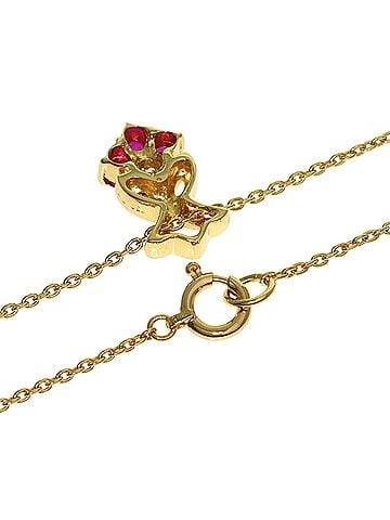 Christian Dior Christian Dior Dior Ruby Diamond Necklace 18K Yellow Gold Women's (view 2)