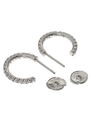 Cartier Cartier Etincelle de Diamond Earrings, 18K White Gold, Women's, CARTIER (view 2)