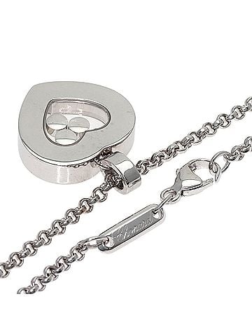 Chopard Chopard Happy Diamonds Heart Necklace 18K White Gold Women's (view 2)