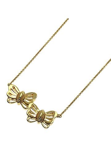 Tiffany & Co. Tiffany &amp; Co. Double Butterfly Necklace, 18K Yellow Gold, Women's. (view 1)