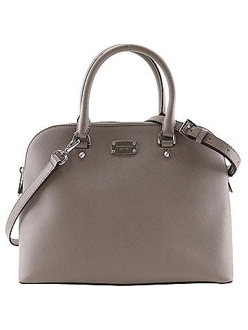 Michael Kors Michael Kors Cindy Large Leather Handbag, Grey, 2-way, A5 Size, Women's (view 1)