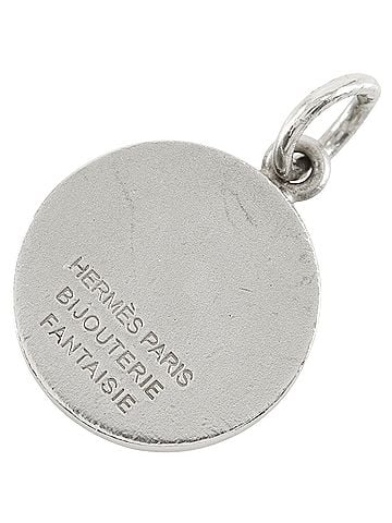 Hermès Hermes HERMES Sellier Pendant Top, Metal x Shell, Silver, Approx. 4.5g, Women's. (view 2)