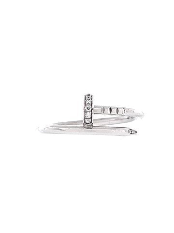Cartier Juste un Clou Ring 18K White Gold and Diamonds Small (view 1)