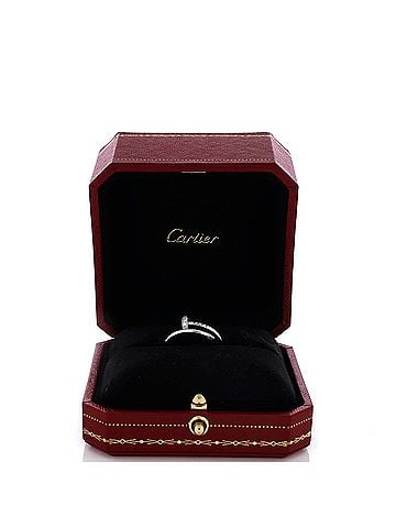 Cartier Juste un Clou Ring 18K White Gold and Diamonds Small (view 2)