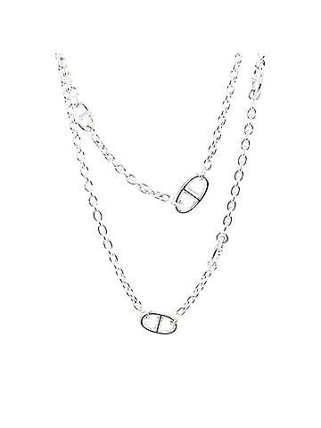 Hermès Farandole Long Necklace Sterling Silver 120 (view 1)