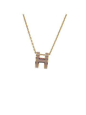 Hermès Pop H Pendant Chain Necklace Metal and Enamel Mini (view 1)