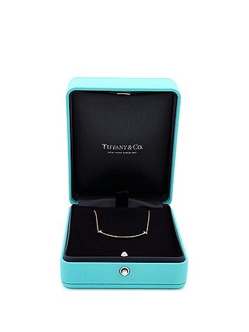 Tiffany & Co. T Smile Pendant Necklace 18K Rose Gold and Diamonds Small (view 2)