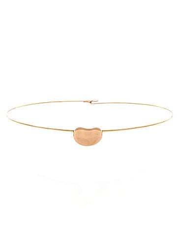 Tiffany & Co. Elsa Peretti Bean Wire Choker Necklace 18K Rose Gold 20mm (view 1)