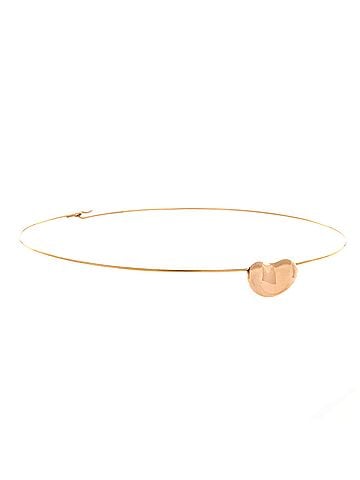 Tiffany & Co. Elsa Peretti Bean Wire Choker Necklace 18K Rose Gold 20mm (view 2)