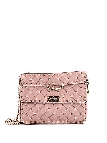 Valentino Garavani Rockstud Spike Flap Bag Quilted Leather Medium (view 1)