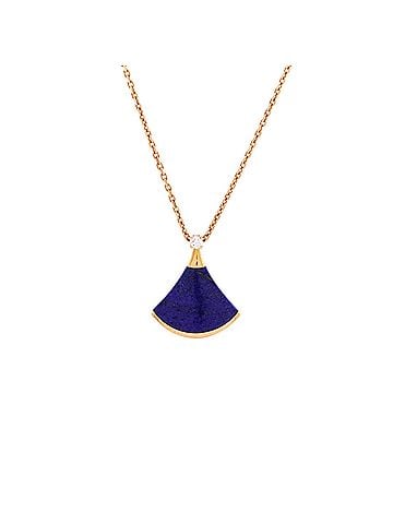 Bvlgari Divas' Dream Pendant Necklace 18K Rose Gold with Lapis Lazuli and Diamond Small (view 1)