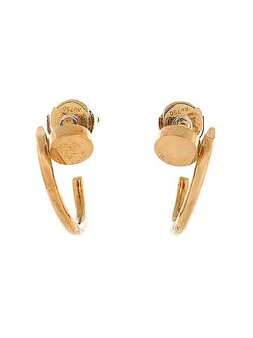 Cartier Juste un Clou Hoop Earrings 18K Yellow Gold Small (view 1)