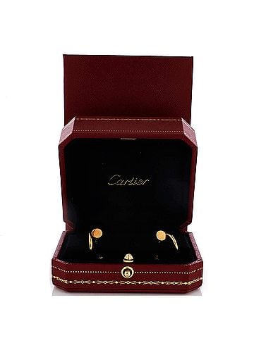 Cartier Juste un Clou Hoop Earrings 18K Yellow Gold Small (view 2)
