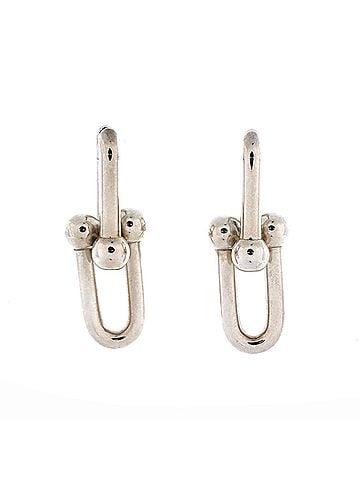 Tiffany & Co. Hardwear Link Earrings Sterling Silver Large (view 1)