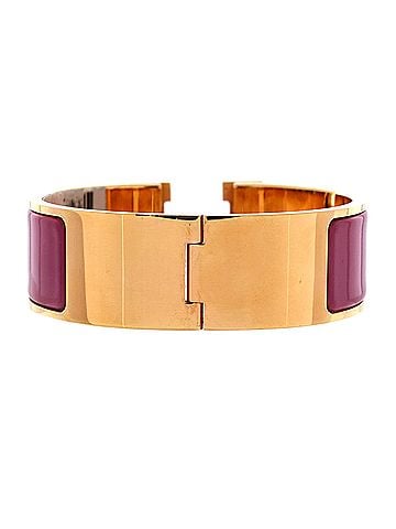 Hermès Clic H Bracelet Enamel Wide (view 2)