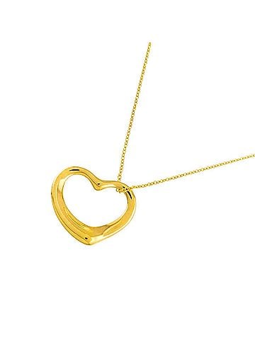 Tiffany & Co. Tiffany &amp; Co. Heart Necklace, 22mm wide, 40cm length, 18K Yellow Gold (750) Open Necklace (view 1)