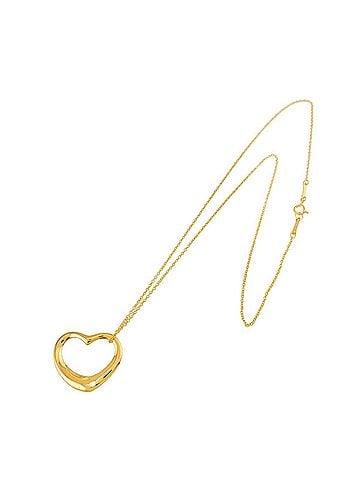 Tiffany & Co. Tiffany &amp; Co. Heart Necklace, 22mm wide, 40cm length, 18K Yellow Gold (750) Open Necklace (view 2)