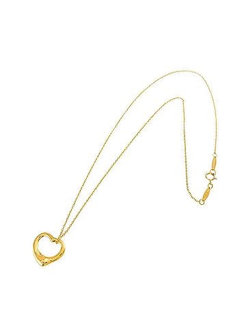 Tiffany & Co. Tiffany &amp; Co. Heart Necklace, 15.5mm wide, 40cm length, 18K Yellow Gold (750) Open Necklace (view 2)