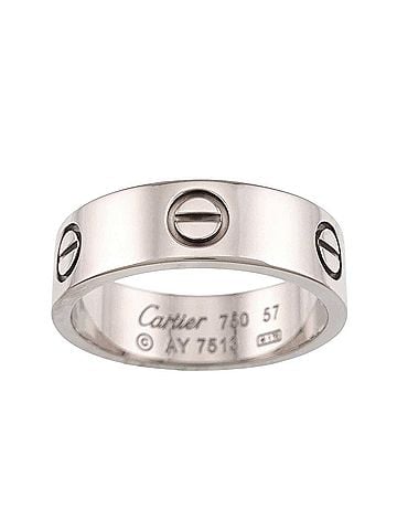 Cartier Cartier Love Ring #57, 18K WG (White Gold 750) (view 2)