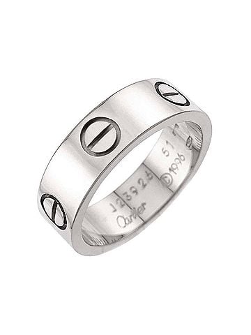 Cartier Cartier Love Ring #51, 18K WG (White Gold 750) (view 1)