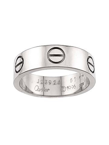 Cartier Cartier Love Ring #51, 18K WG (White Gold 750) (view 2)