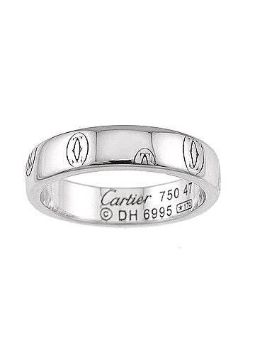Cartier Cartier Happy Birthday Ring SM #47 18K WG White Gold 750 Logo (view 2)