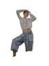 Pol 100% Cotton Print Green Cargo Pants Size L - photo 4