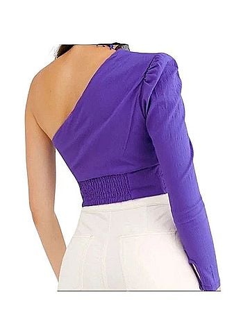 Free People One Shoulder Crop Top Long Sleeve T-Shirt (view 2)