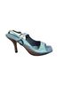 Nine West 100% Leather Solid Silver Heels Size 5 1/2 - photo 1