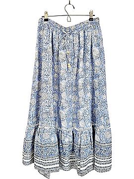 Vince. Linen Midi Casual Skirt (view 1)