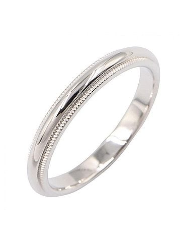 Tiffany & Co. Tiffany &amp; Co. Milgrain Ring, Platinum 950, Men's/Women's, Silver Tone (view 1)