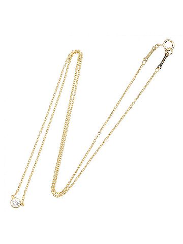 Tiffany & Co. Tiffany &amp; Co. By the Yard Diamond Necklace, 18K (Yellow Gold), Diamond, Women's, Gold Tone, Clear Tone (view 2)