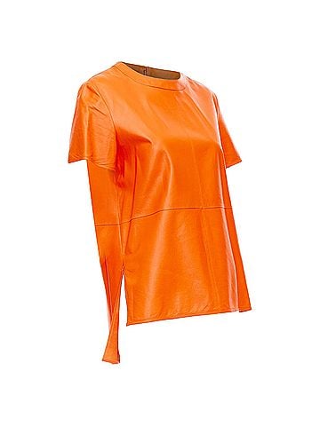 Givenchy Givenchy Leather Hi-Low Shirt (view 1)