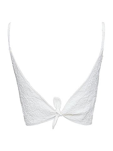 Jil Sander Jil Sander Floral Embroidery Crop Top (view 2)