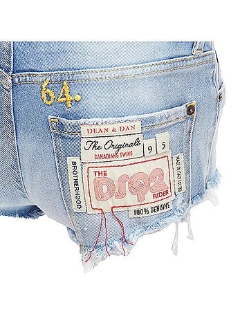 Dsquared2 Dsquared2 Distressed Denim Booty Shorts (view 2)