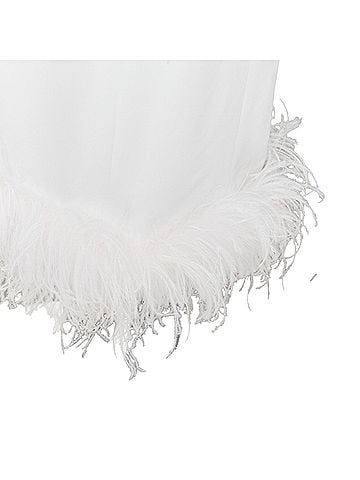 Miu Miu Miu Miu 2022 White Feather Slip Dress (view 2)