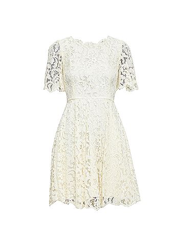 Dolce & Gabbana Dolce Gabbana Floral Lace Silk Lined Dress (view 1)